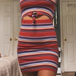Rue21 Striped Fitted Dress